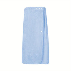 Wearable Bath Towel Bath Skirt with Elastic Band Absorbent Bathrobe