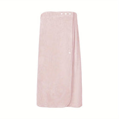 Wearable Bath Towel Bath Skirt with Elastic Band Absorbent Bathrobe
