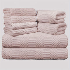 8pcs Microfiber Towel Set Soft & Absorbent Bath Linen Sets