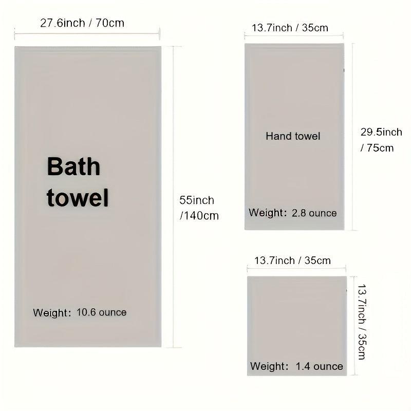 8pcs Microfiber Towel Set Soft & Absorbent Bath Linen Sets