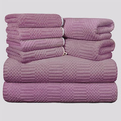 8pcs Microfiber Towel Set Soft & Absorbent Bath Linen Sets