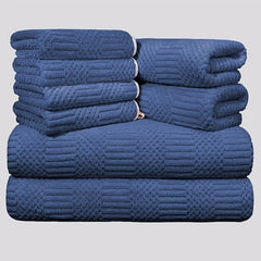 8pcs Microfiber Towel Set Soft & Absorbent Bath Linen Sets