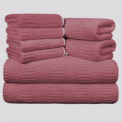 8pcs Microfiber Towel Set Soft & Absorbent Bath Linen Sets