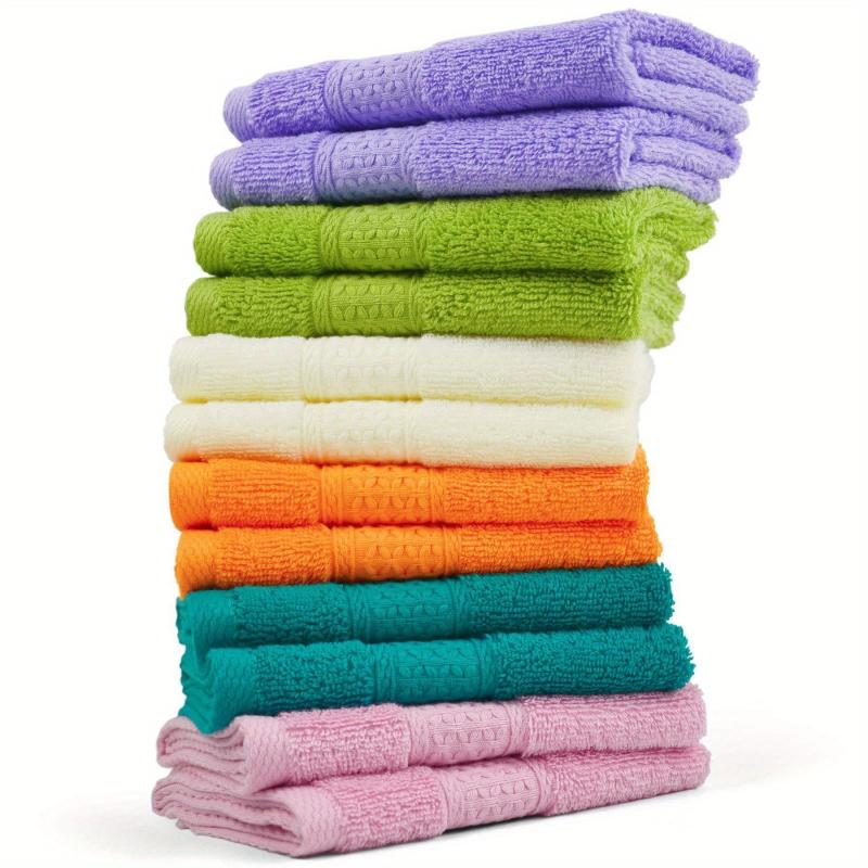 12pcs Soft Wash Cloths Bathroom Washcloths 13x13 Inches