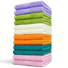 12pcs Soft Wash Cloths Bathroom Washcloths 13x13 Inches
