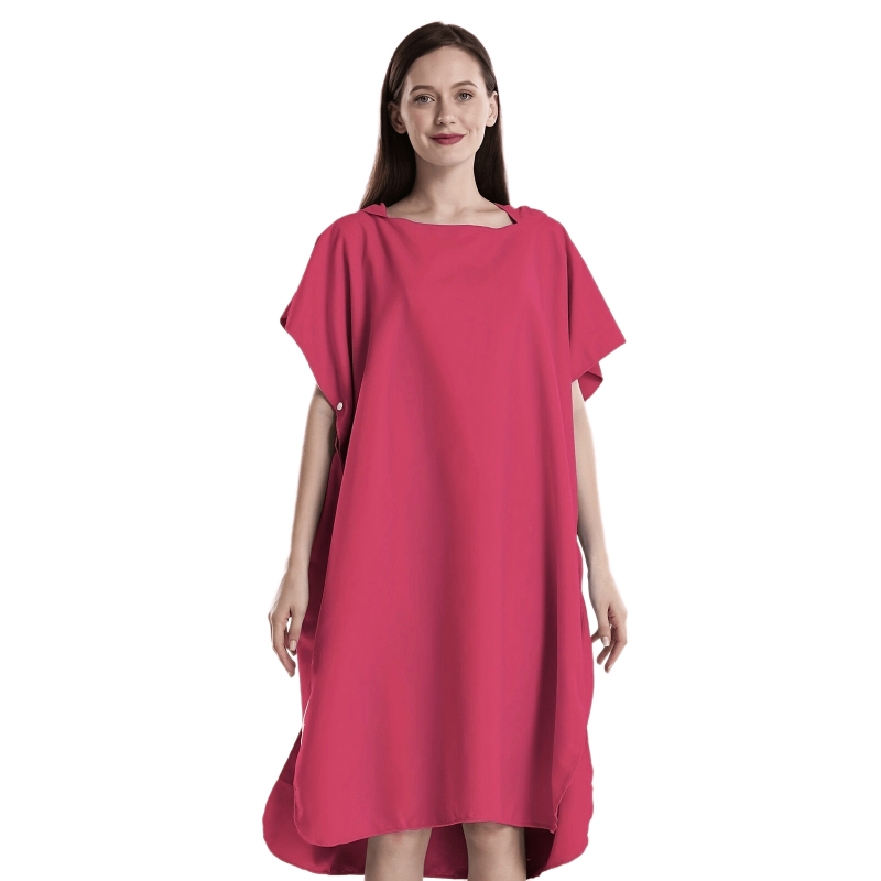 Unisex Microfiber Quick Dry Changing Robe With Hoodie Large Cuff