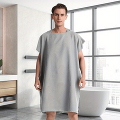 Unisex Microfiber Quick Dry Changing Robe With Hoodie Large Cuff