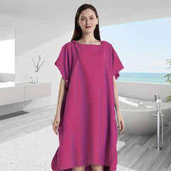 Unisex Microfiber Quick Dry Changing Robe With Hoodie Large Cuff