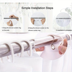 Pink Roses Shower Curtain Set with Bath Mats
