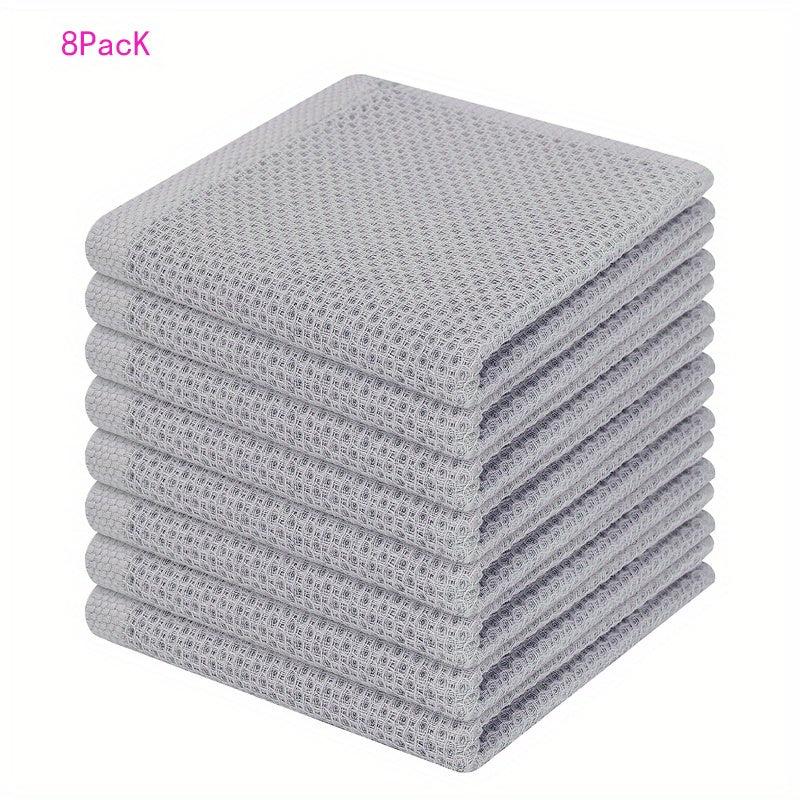 8pcs Washcloths Scouring Pads Soft Absorbent Dish Towel