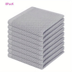 8pcs Washcloths Scouring Pads Soft Absorbent Dish Towel
