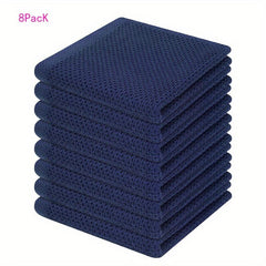 8pcs Washcloths Scouring Pads Soft Absorbent Dish Towel