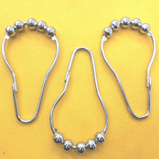 10PCS Bathroom Accessories Hook Gourd Shaped Metal Buckle Shower Curtain Hook