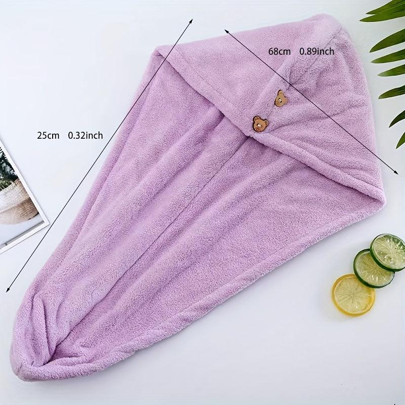 Soft Hair Drying Cap Absorbent Quick Drying Towel for Women
