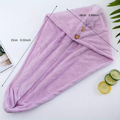Soft Hair Drying Cap Absorbent Quick Drying Towel for Women