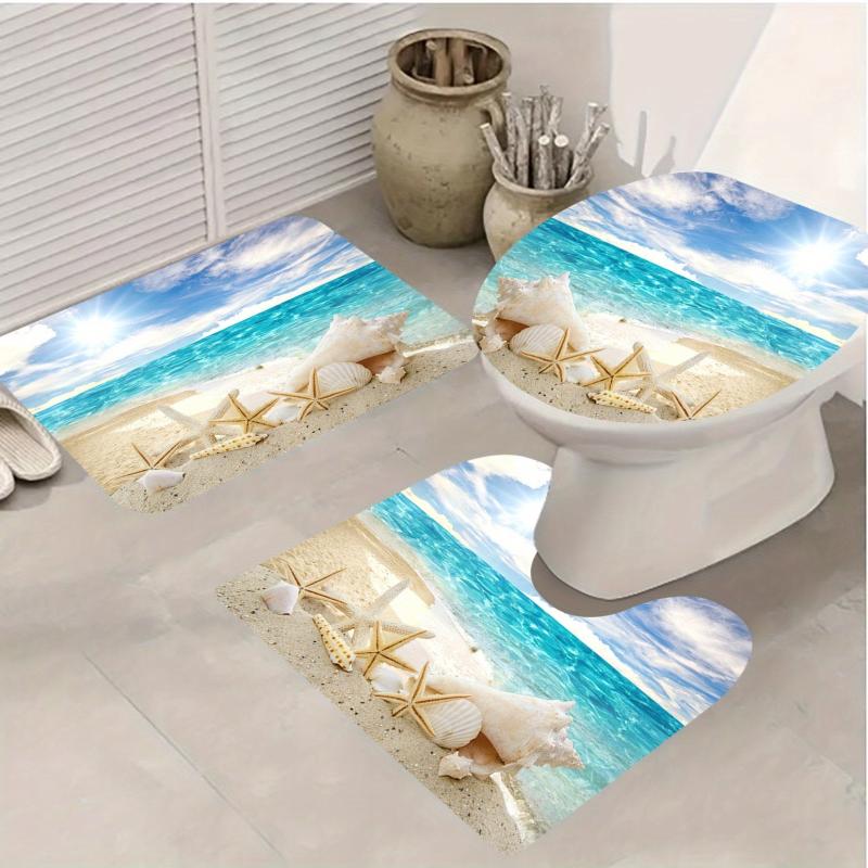 3D Digital Bathroom Waterproof Polyester Shower Curtain