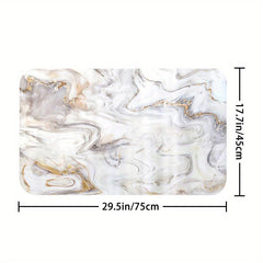 Waterproof Shower Curtain & Bathroom Rug Set with 12 Hooks
