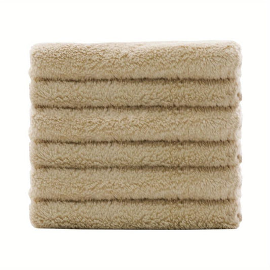 12pcs Coral Fleece Hand Towels Soft Absorbent Towel for Bathroom
