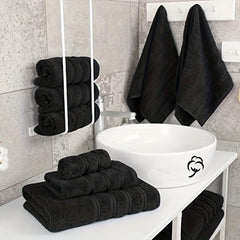 6pcs Towel Set Soft Absorbent Towels For Bathroom