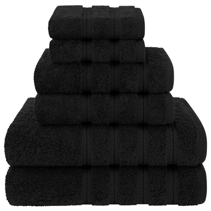 6pcs Towel Set Soft Absorbent Towels For Bathroom