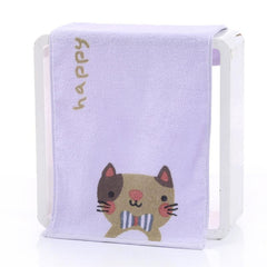 Cartoon Face Towel Soft Bath Towel Bathroom Supplies 24x99cm