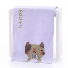 Cartoon Face Towel Soft Bath Towel Bathroom Supplies 24x99cm