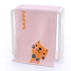 Cartoon Face Towel Soft Bath Towel Bathroom Supplies 24x99cm