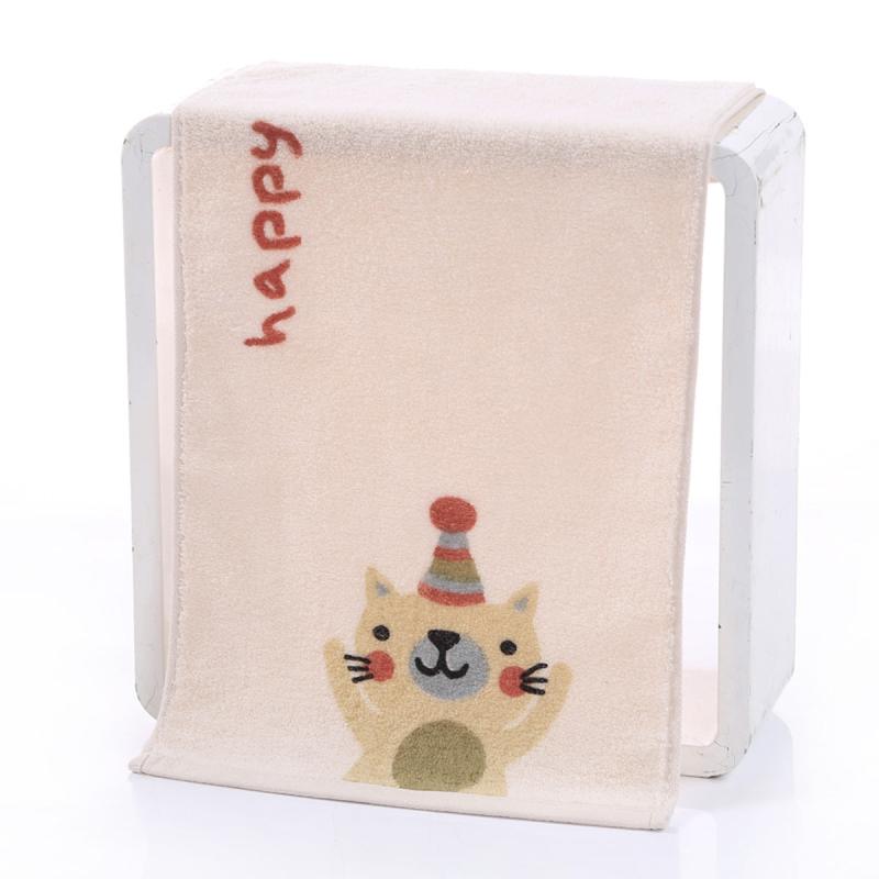 Cartoon Face Towel Soft Bath Towel Bathroom Supplies 24x99cm