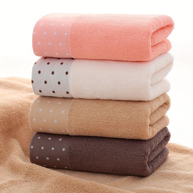 Dot Pattern Hand Towel Soft Skin-friendly Face Towel Absorbent Towel