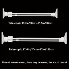 Stainless Steel Telescopic Rod Retractable Curtain Rod Tension Curta