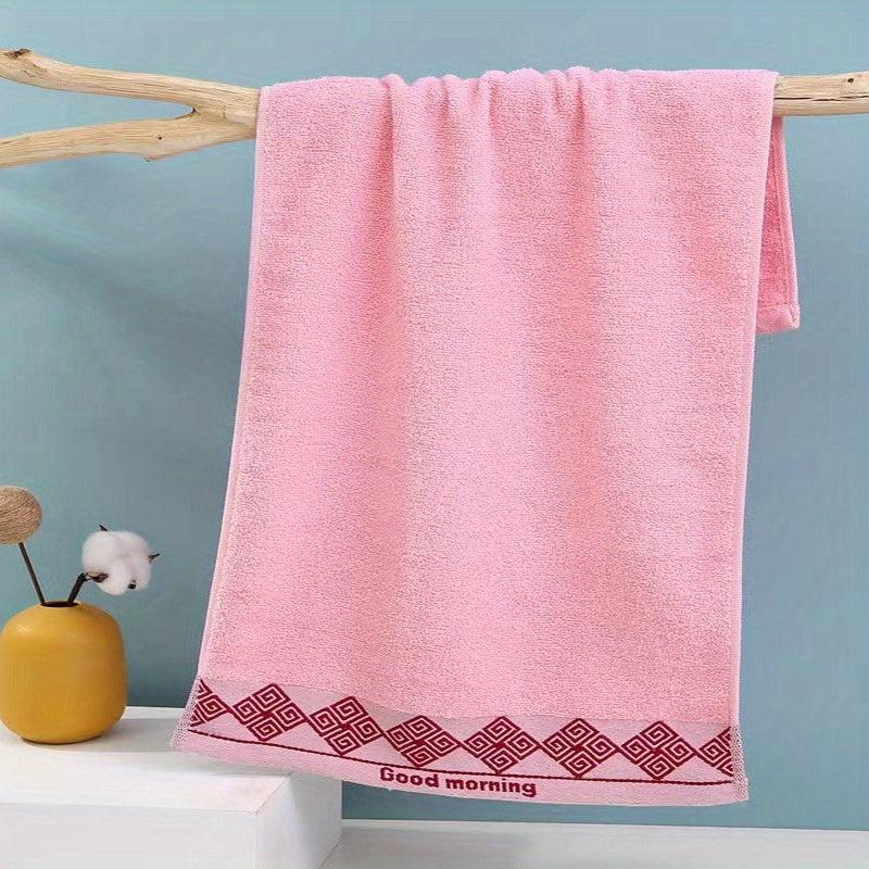 Geometric Pattern Hand Towel Soft Skin-friendly Absorbent Towel