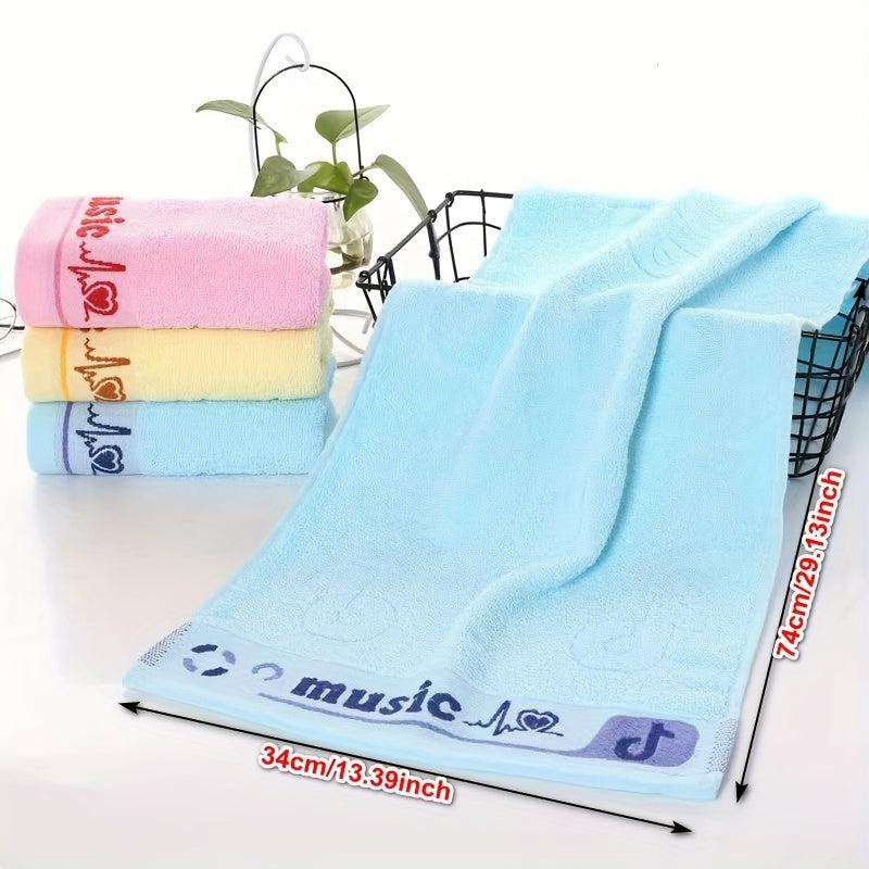 Geometric Pattern Hand Towel Soft Skin-friendly Absorbent Towel