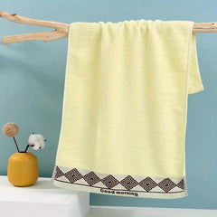 Geometric Pattern Hand Towel Soft Skin-friendly Absorbent Towel