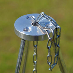Portable Campfire Tripod BBQ Grill for Camping Cooking