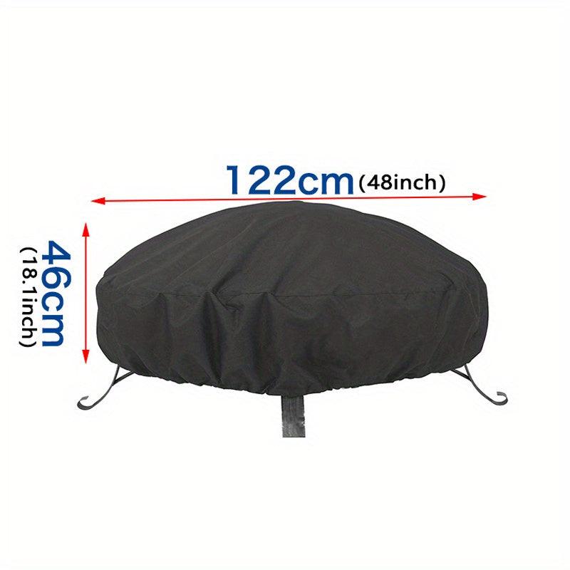 Waterproof Round Fire Pit Cover Full Coverage Patio Fire Pit Cover