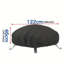 Waterproof Round Fire Pit Cover Full Coverage Patio Fire Pit Cover