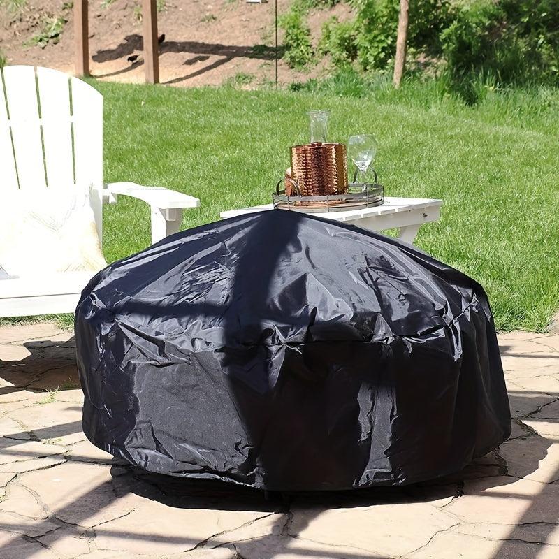 Waterproof Round Fire Pit Cover Full Coverage Patio Fire Pit Cover