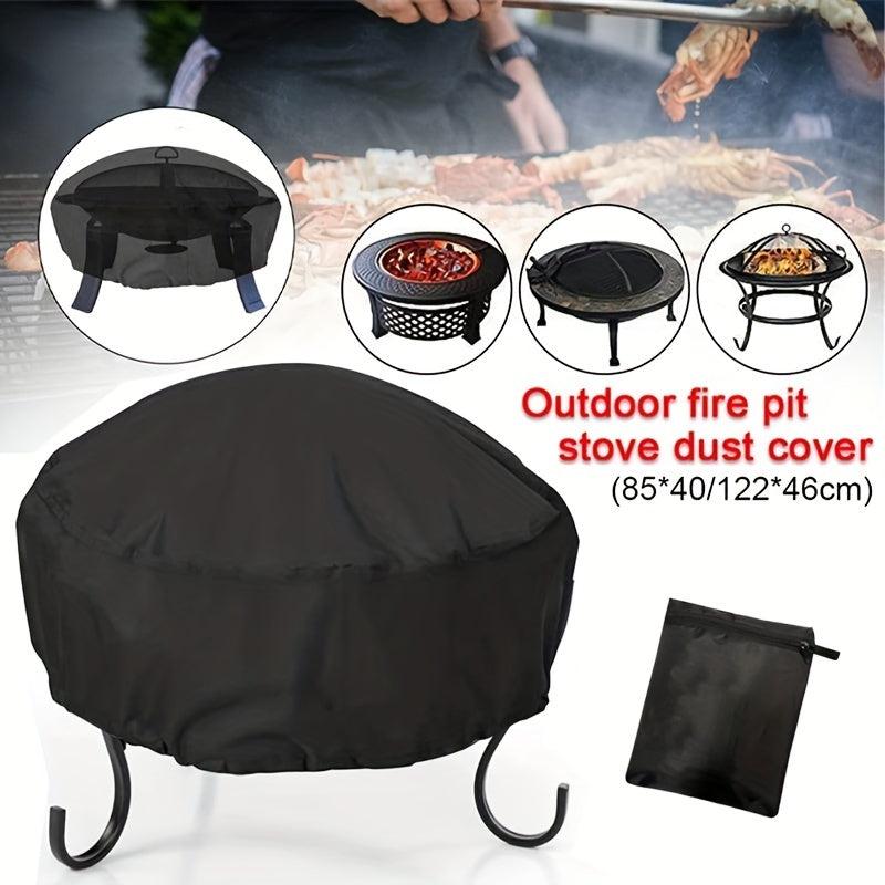 Waterproof Round Fire Pit Cover Full Coverage Patio Fire Pit Cover
