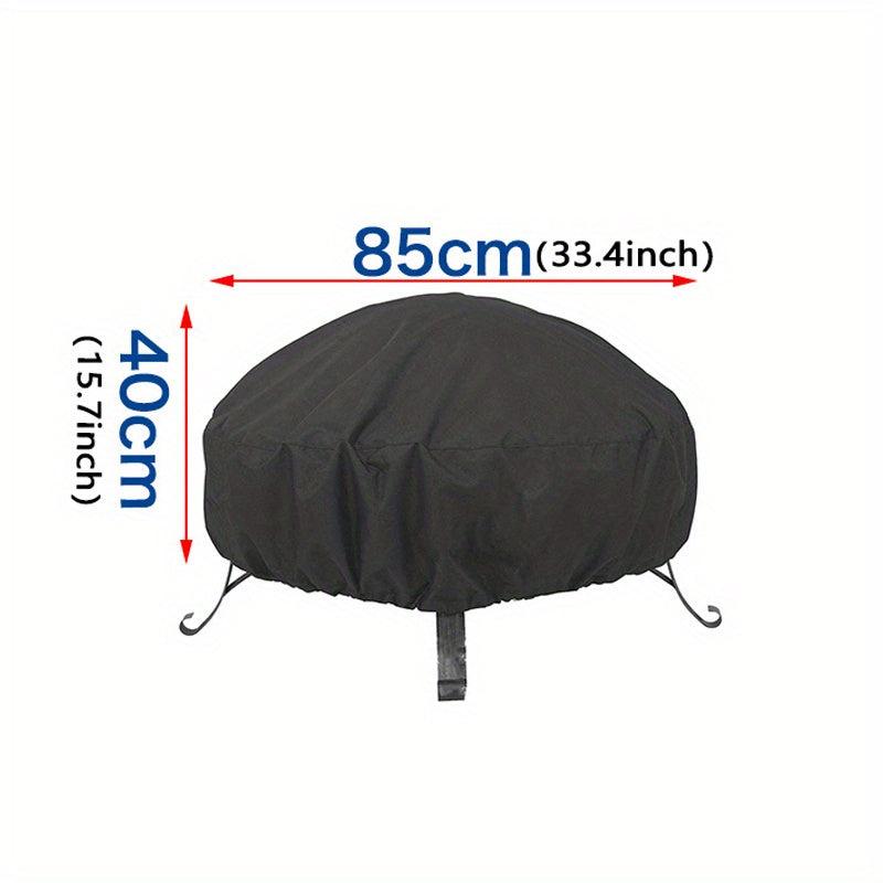 Waterproof Round Fire Pit Cover Full Coverage Patio Fire Pit Cover