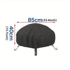 Waterproof Round Fire Pit Cover Full Coverage Patio Fire Pit Cover