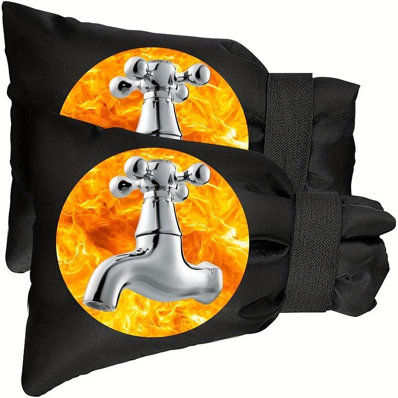 2pcs Faucet Winter Anti-freeze Cover Prevent Ice Formation