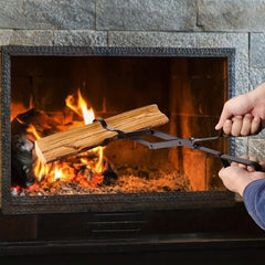 Fireplace Tong Metal Log Grabber Fire Pit Log Tools