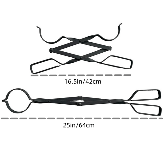 Fireplace Tong Metal Log Grabber Fire Pit Log Tools