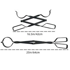 Fireplace Tong Metal Log Grabber Fire Pit Log Tools
