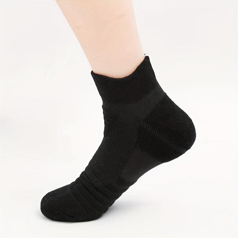 3 Pairs Breathable Anti-Slip Ankle Socks for Sports, Basketball, Jogging