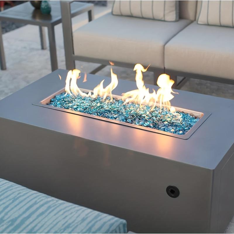 Luster Fire Glass Beads for Fireplace Fire Pit Gas Log Sets Landscaping 2kg