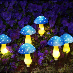 8pcs Solar Mushroom Lights LED Garden Stake Lights 8 Modes Halloween Decor