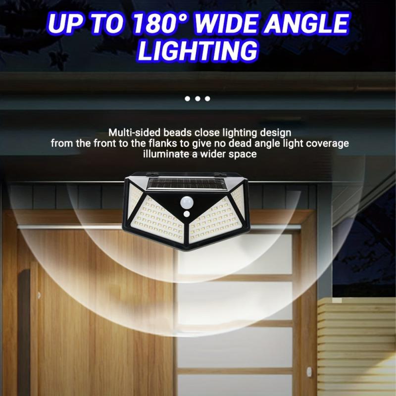 Solar Waterproof LED Wall Lamp for Outdoor Party Yard Decor