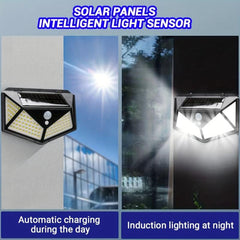 Solar Waterproof LED Wall Lamp for Outdoor Party Yard Decor