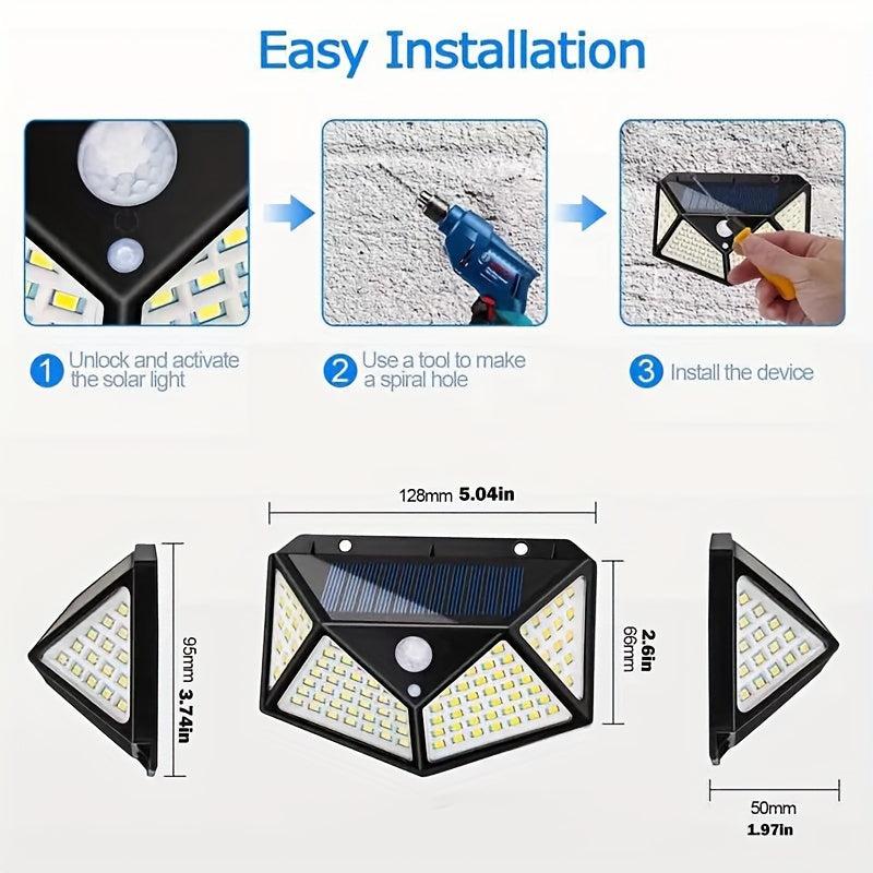 Solar Waterproof LED Wall Lamp for Outdoor Party Yard Decor
